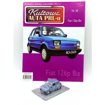 Fiat 126p BIS + gazetka - skala 1:43 - DeAgostini Kultowe Auta PRL
